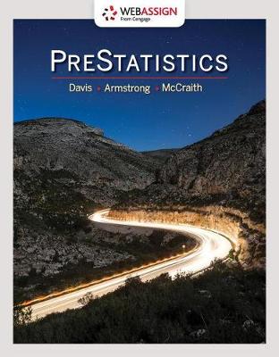 Book cover for Webassign Printed Access Card for Davis/Armstrong/McCraith's Prestatistics, Single-Term