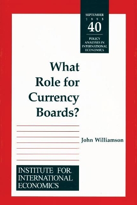 Book cover for What Role for Currency Boards?