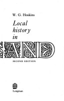 Book cover for Local History in England