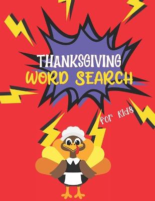 Book cover for Thanksgiving Word Search for Kids