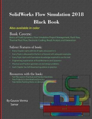 Book cover for SolidWorks Flow Simulation 2018 Black Book
