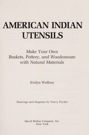 Cover of Amer Indian Utensils