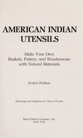 Book cover for Amer Indian Utensils