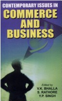 Book cover for Contemporary Issues in Commerce and Business