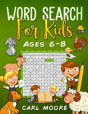 Book cover for Word Search for Kids Ages 6-8