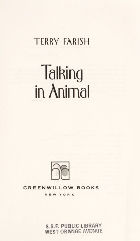 Book cover for Talking in Animal