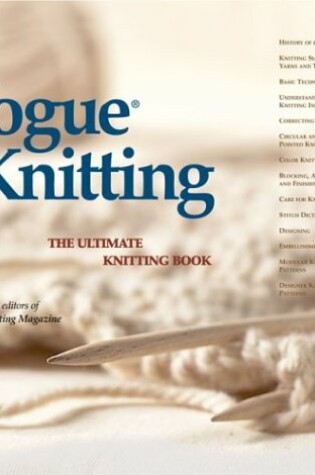 Cover of "Vogue Knitting"