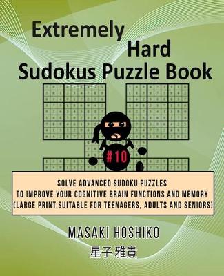 Book cover for Extremely Hard Sudokus Puzzle Book #10
