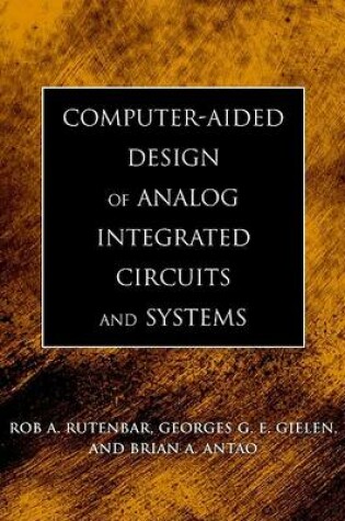 Cover of Computer-Aided Design of Analog Integrated Circuits and Systems