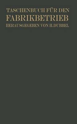 Book cover for Taschenbuch Fur Den Fabrikbetrieb