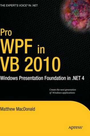 Cover of Pro WPF in VB 2010
