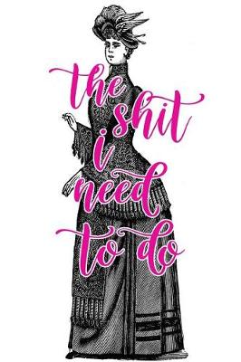 Book cover for 2019 Daily Planner Shit I Need To Do Funny Saying Victorian Lady 384 Pages