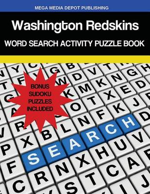 Book cover for Washington Redskins Word Search Activity Puzzle Book