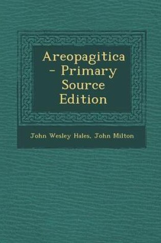 Cover of Areopagitica - Primary Source Edition