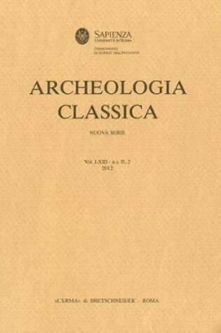 Cover of Archeologia Classica 2012 Vol. 63