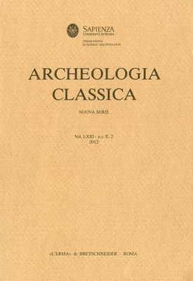 Cover of Archeologia Classica 2012 Vol. 63