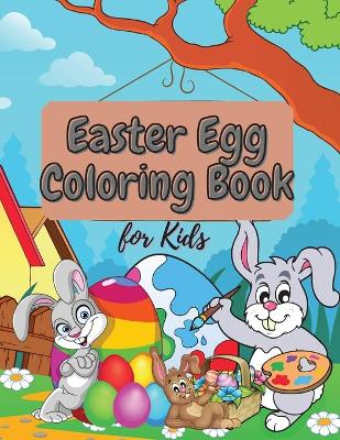 Book cover for Easter Egg Coloring Book for Kids