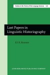 Book cover for Last Papers in Linguistic Historiography
