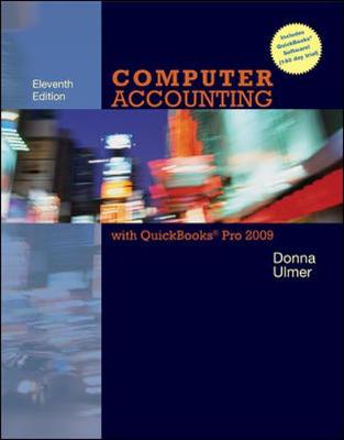 Book cover for Computer Accounting with QuickBooks Pro 2009 with Student Data Files & QuickBooks Trial Software