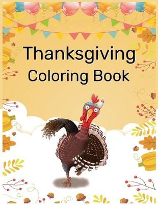 Book cover for Thanksgiving Coloring Book