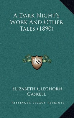 Book cover for A Dark Night's Work and Other Tales (1890)
