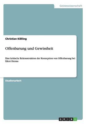 Book cover for Offenbarung und Gewissheit