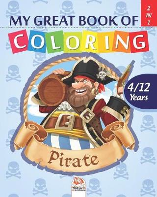 Book cover for My great book of coloring - pirate