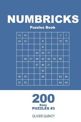 Book cover for Numbricks Puzzles Book - 200 Easy Puzzles 9x9 (Volume 3)