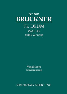 Book cover for Te Deum, Wab 45 (1886 Version)