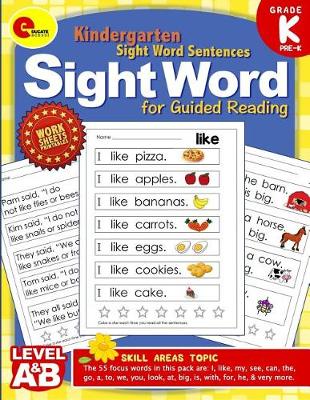 Book cover for Sight Word Kindergarten Books