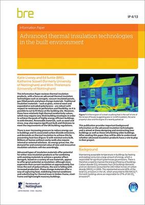 Book cover for Advanced Thermal Insulation Technologies in the Built Environment