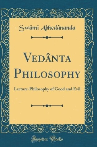 Cover of Vedânta Philosophy