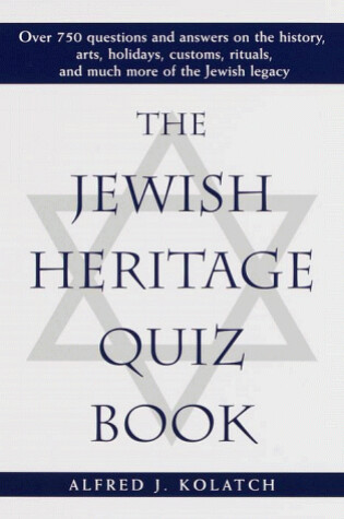 Cover of The Jewish Heritage Quiz Book