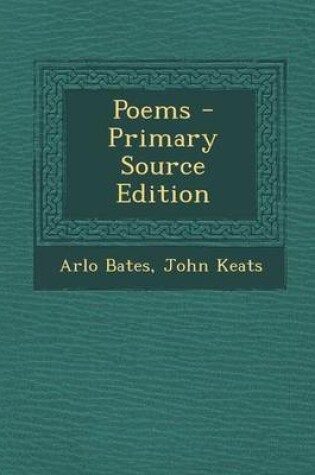 Cover of Poems - Primary Source Edition