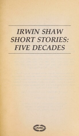 Book cover for Irwin Shaw/Stories