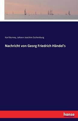 Book cover for Nachricht von Georg Friedrich Händel's