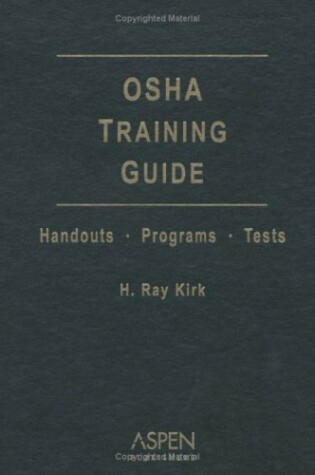 Cover of OSHA Training Guide