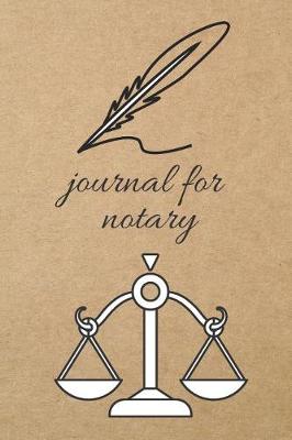 Book cover for Journal for Notary