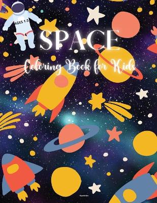 Book cover for Space Coloring Book for Kids