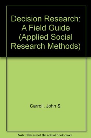 Cover of Decision Research