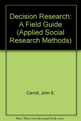 Book cover for Decision Research