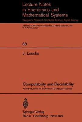 Cover of Computability and Decidability