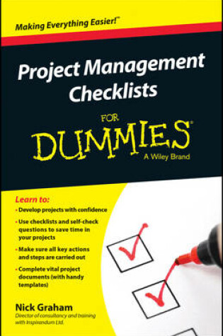 Cover of Project Management Checklists For Dummies