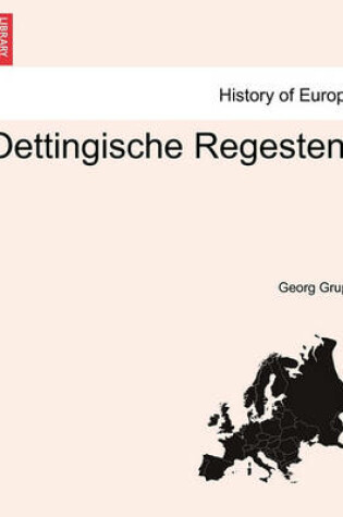 Cover of Oettingische Regesten.