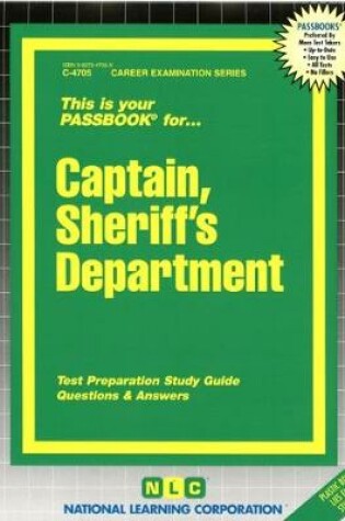 Cover of Captain, Sheriff's Department