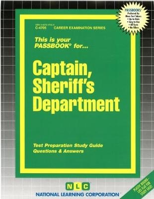 Book cover for Captain, Sheriff's Department