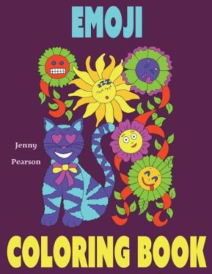 Book cover for Emoji Coloring Book