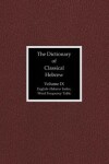 Book cover for The Dictionary of Classical Hebrew, Volume IX: English-Hebrew Index