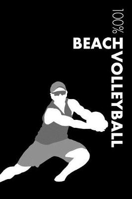 Book cover for Mens Beach Volleyball Notebook