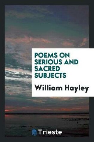 Cover of Poems on Serious and Sacred Subjects